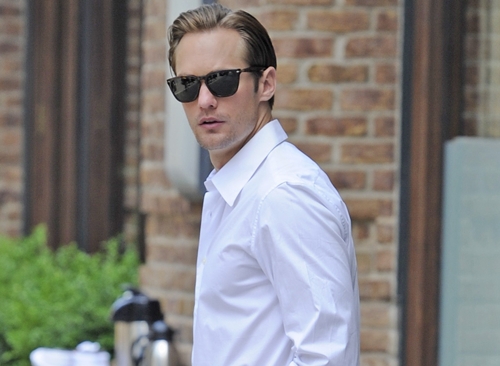 EXCLUSIVE: Alexander Skarsgard steps out in New York City