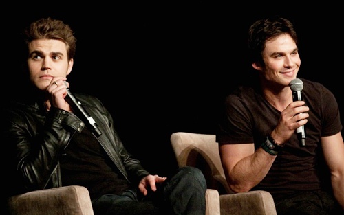Ian Somerhalder and Paul Wesley at 'The Vampire Diaries' Official Convention in Las Vegas