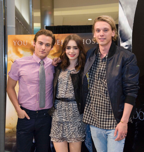 Lily Collins, Jamie Campbell Bower and Kevin Zegers of 