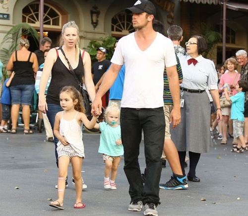 *EXCLUSIVE* Cam Gigandet treats his family to a day at Disneyland