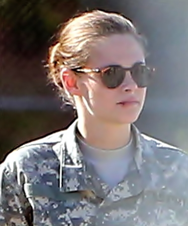 EXCLUSIVE Kristen Stewart on the 'Camp X Ray' set with a bloody lip